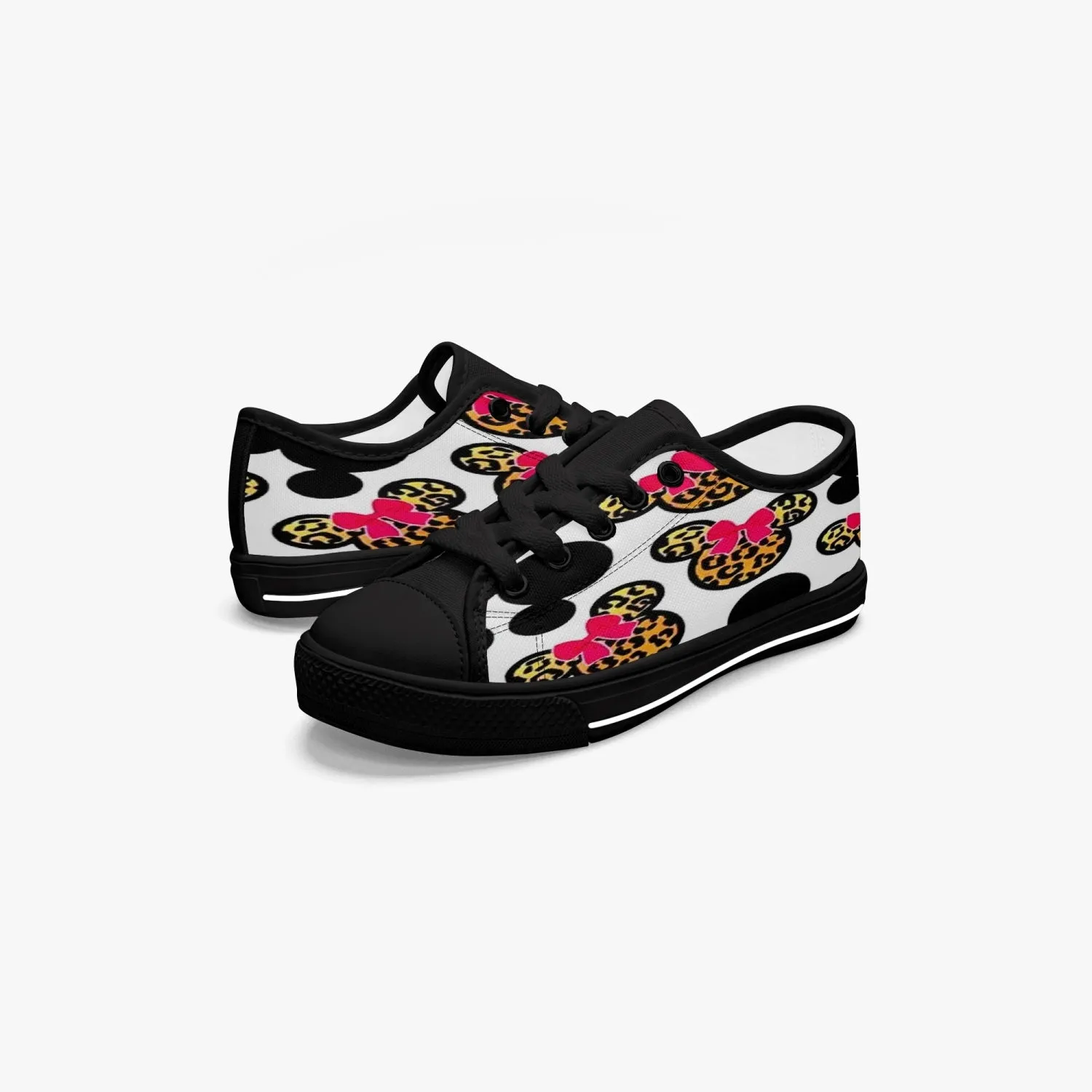 421.Kid’s Low-Top Canvas Shoes-Black