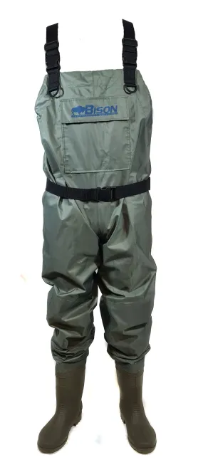 Bison Breathable Boot Foot Chest Waders - Free Studs & Delivery