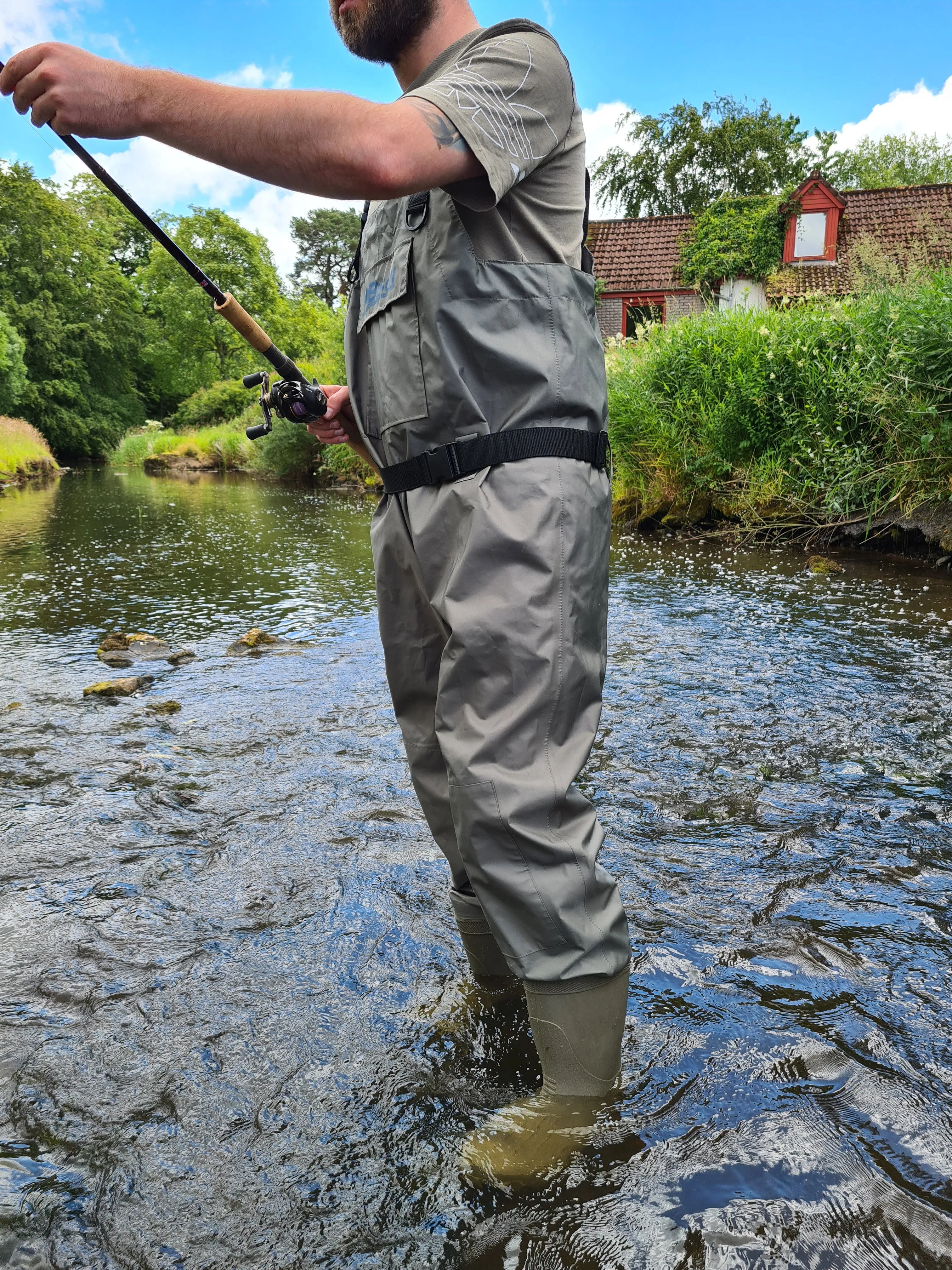 Bison Breathable Boot Foot Chest Waders - Free Studs & Delivery