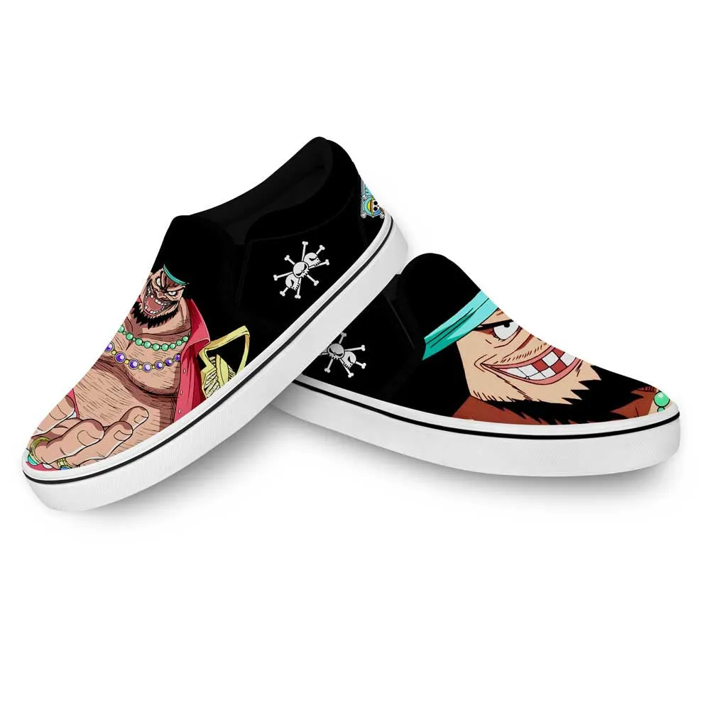 Blackbeard Slip On Sneakers Custom Anime OP Shoes