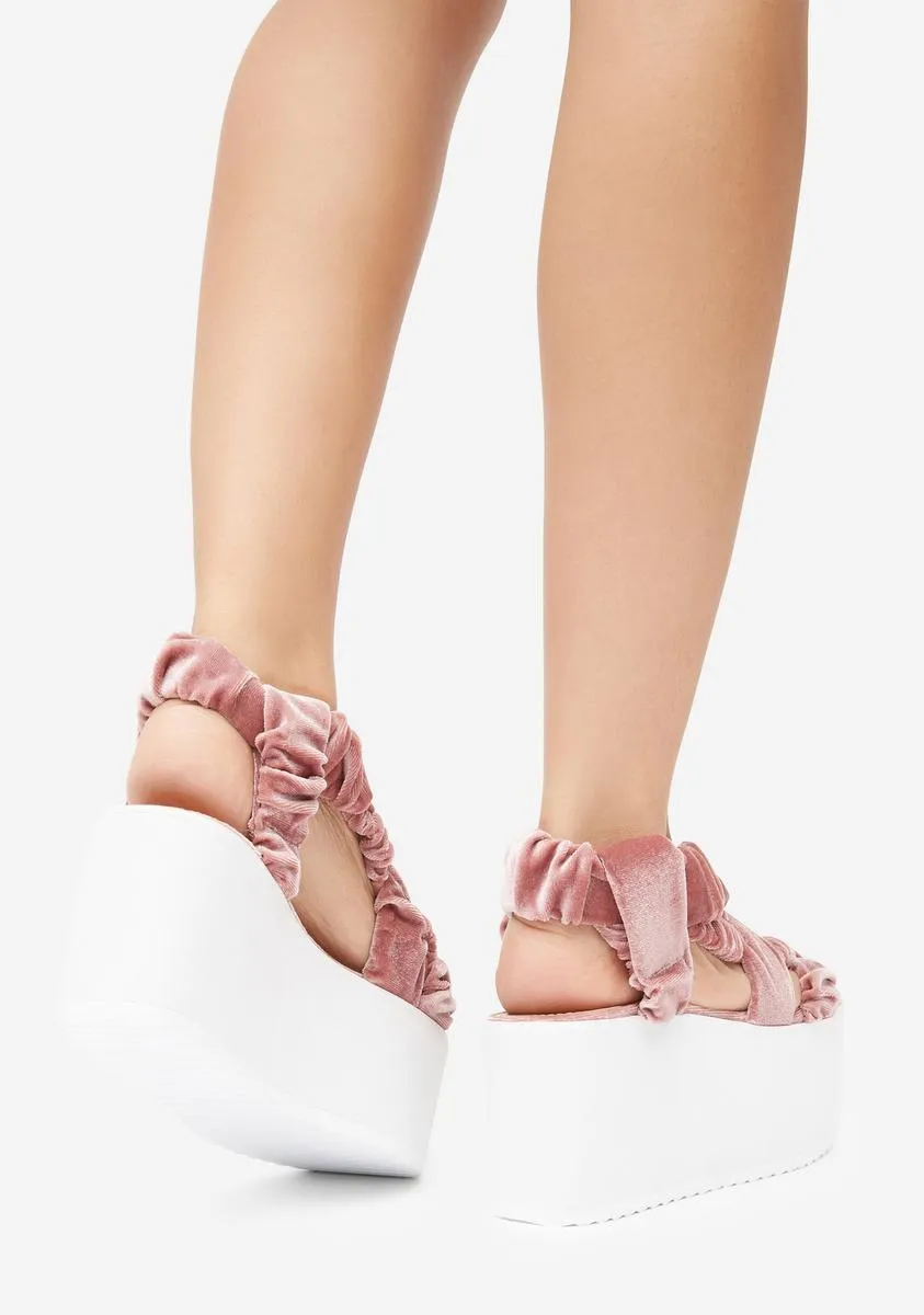 Blush Danyah Platform Sandals