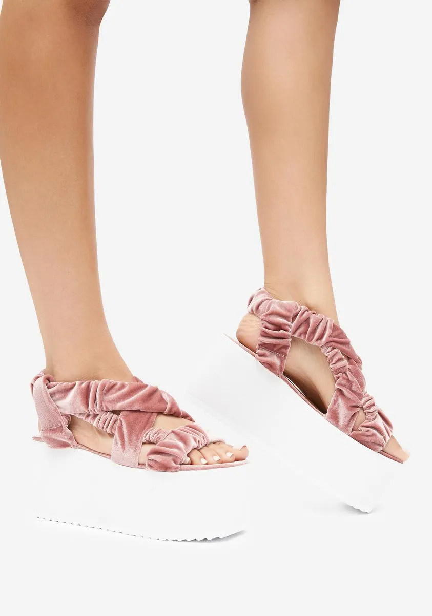 Blush Danyah Platform Sandals