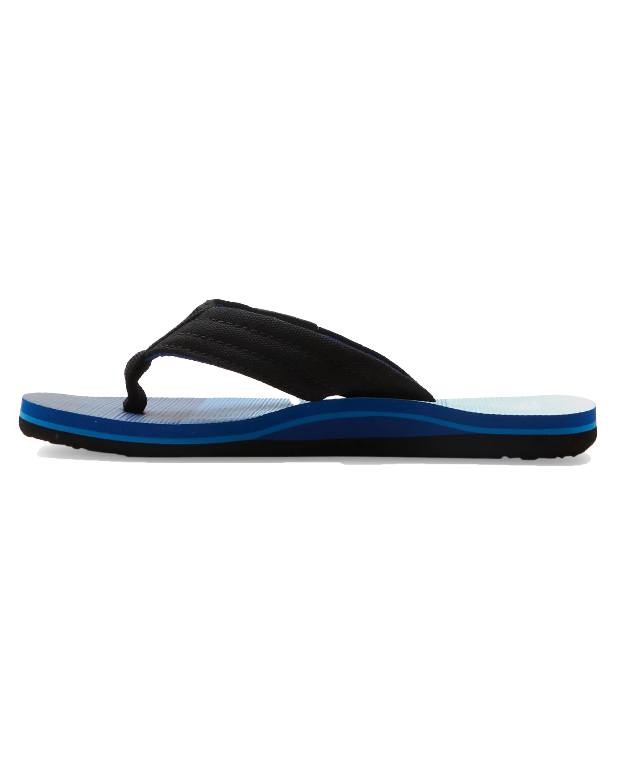 Boys Molokai Layback II Flip Flops in Blue, Blue & Blue