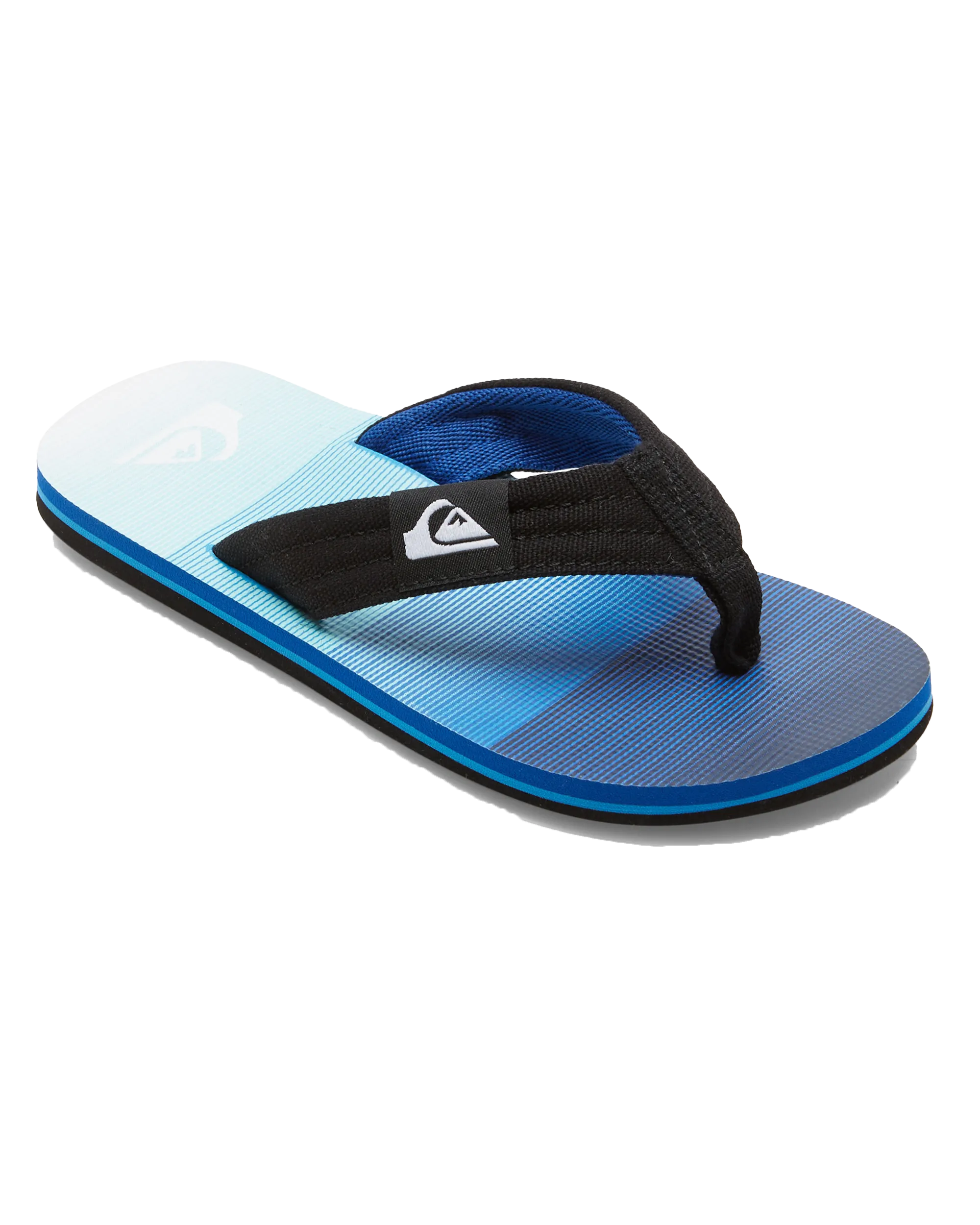 Boys Molokai Layback II Flip Flops in Blue, Blue & Blue