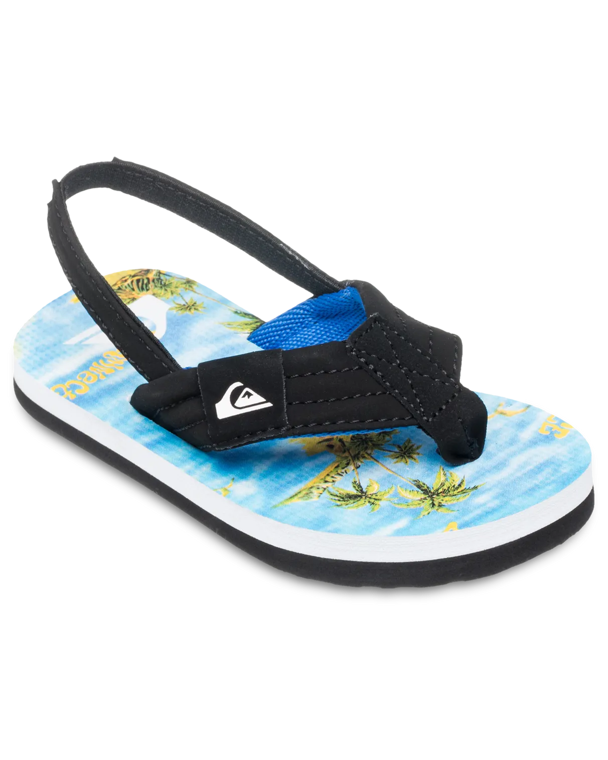 Boys Molokai Layback Toddler Flip Flops in Coronet Blue Naturama