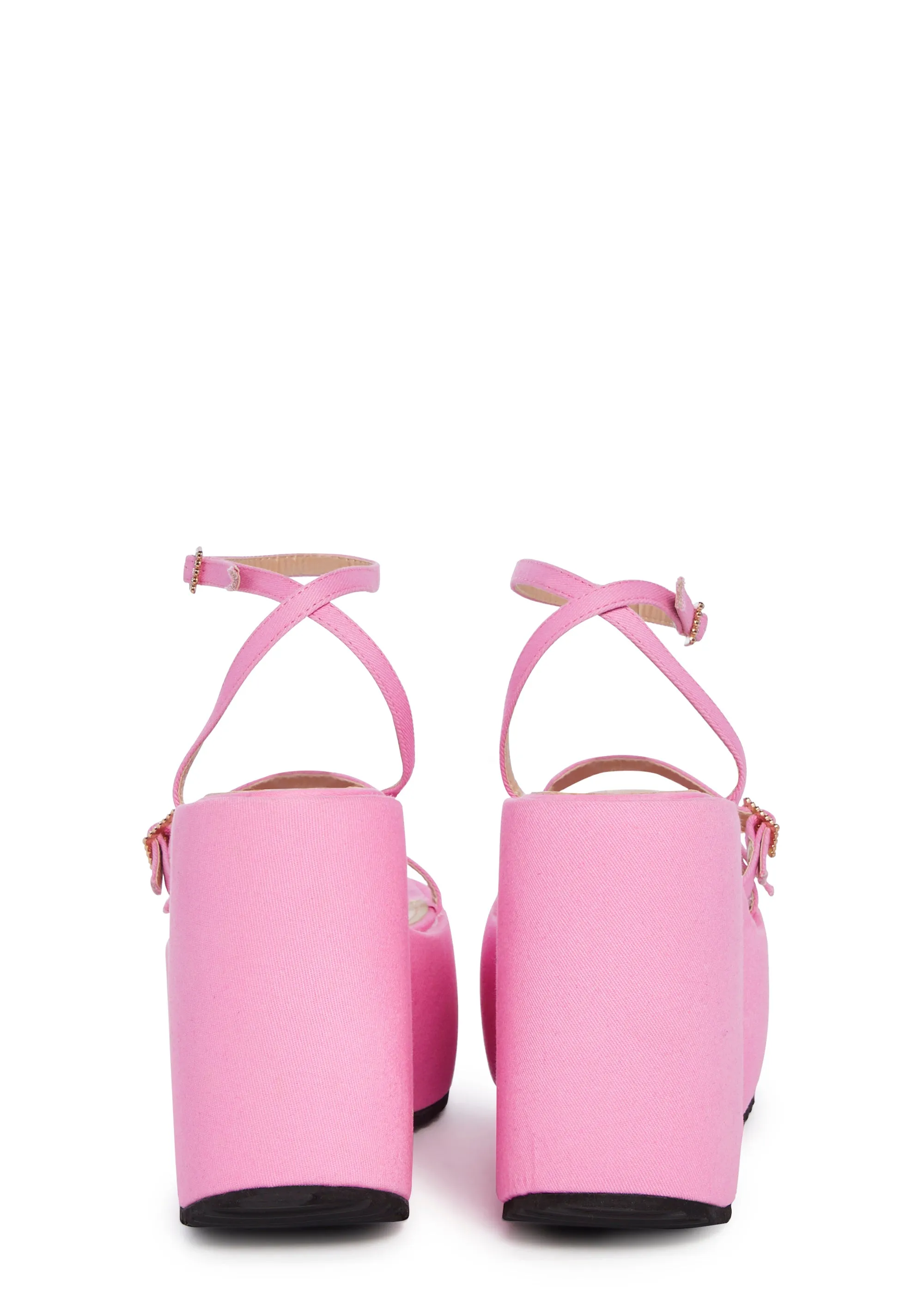 Fismo Platform Sandals - Pink