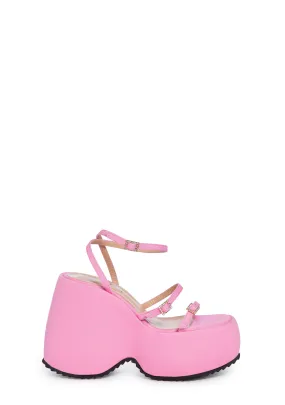 Fismo Platform Sandals - Pink