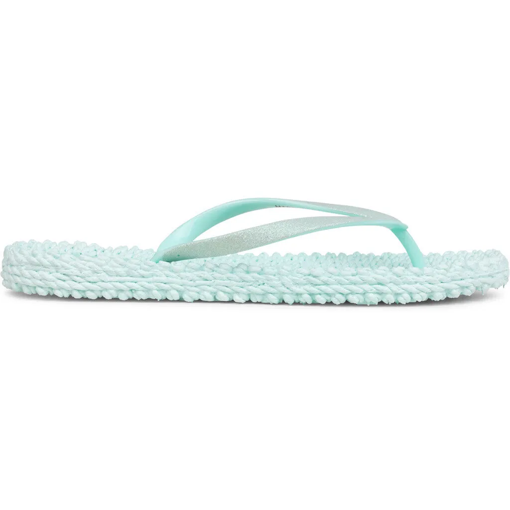 Flip Flop With Glitter - Jade Mint