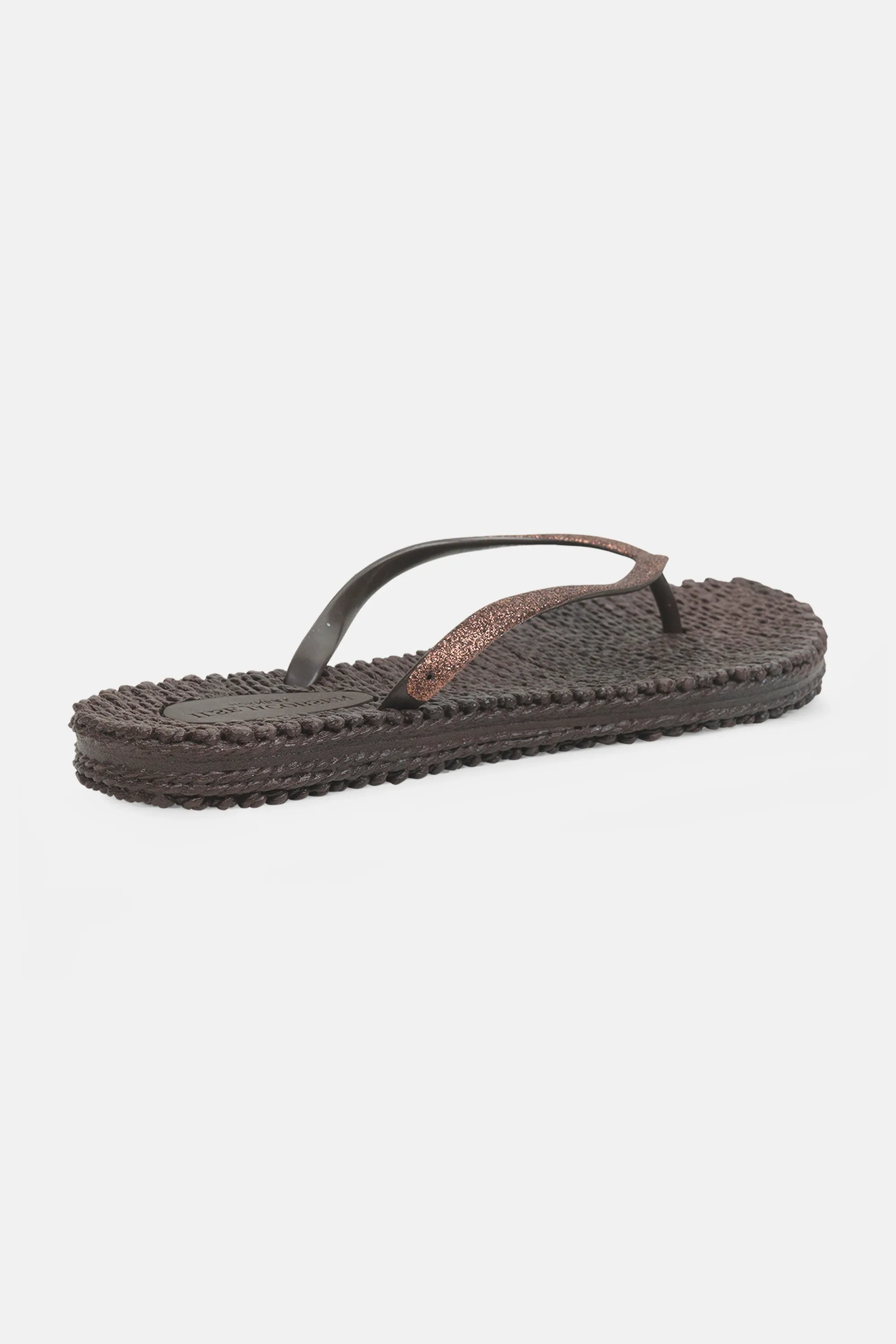 Flip Flop With Glitter - Prune