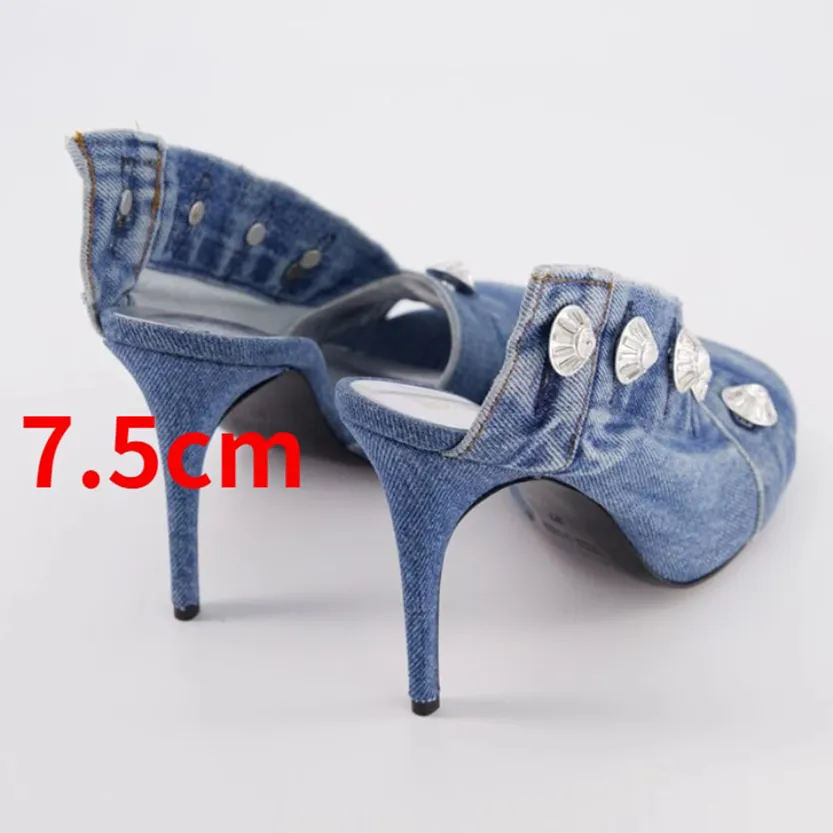 Funki Buys | Shoes | Women's Quirky Denim High Heel Shoes