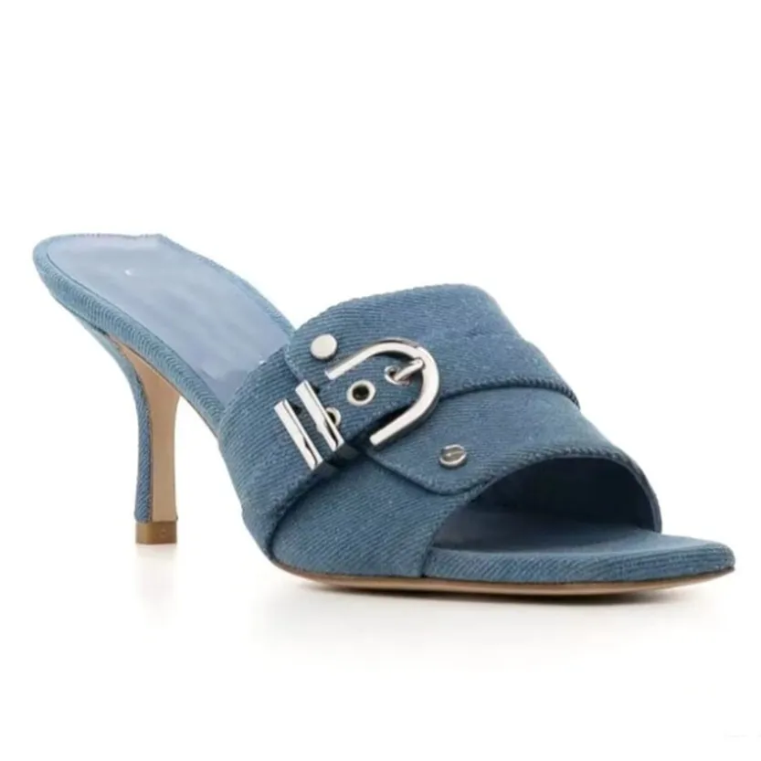 Funki Buys | Shoes | Women's Quirky Denim High Heel Shoes