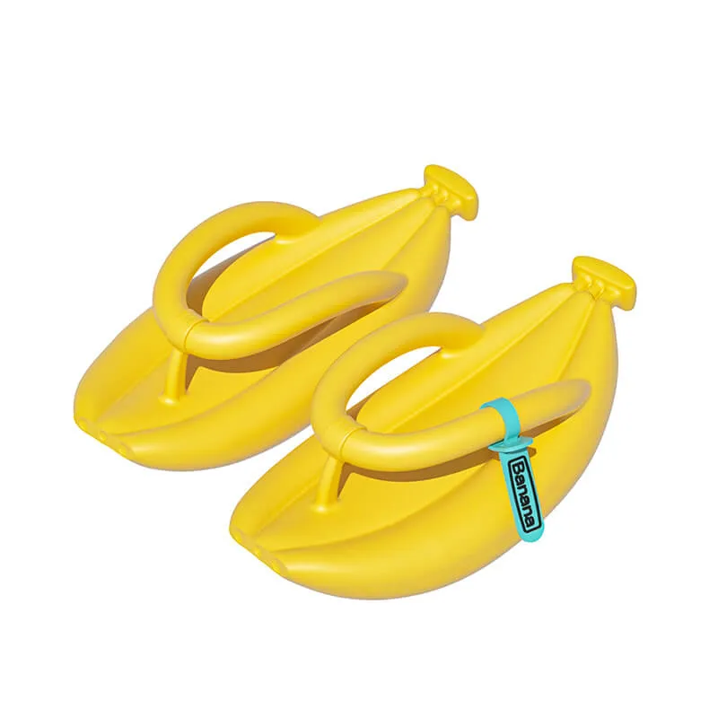 Funny Banana Shaped Flip Flops