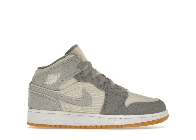 Jordan 1 Mid Se Coconut Milk Particle Grey (Gs)