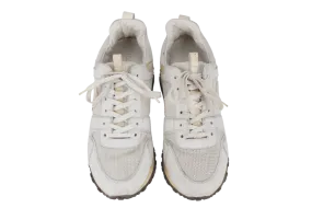 LOUIS VUITTON RUN AWAY SNEAKERS WHITE LEATHER AND MESH SIZE 37