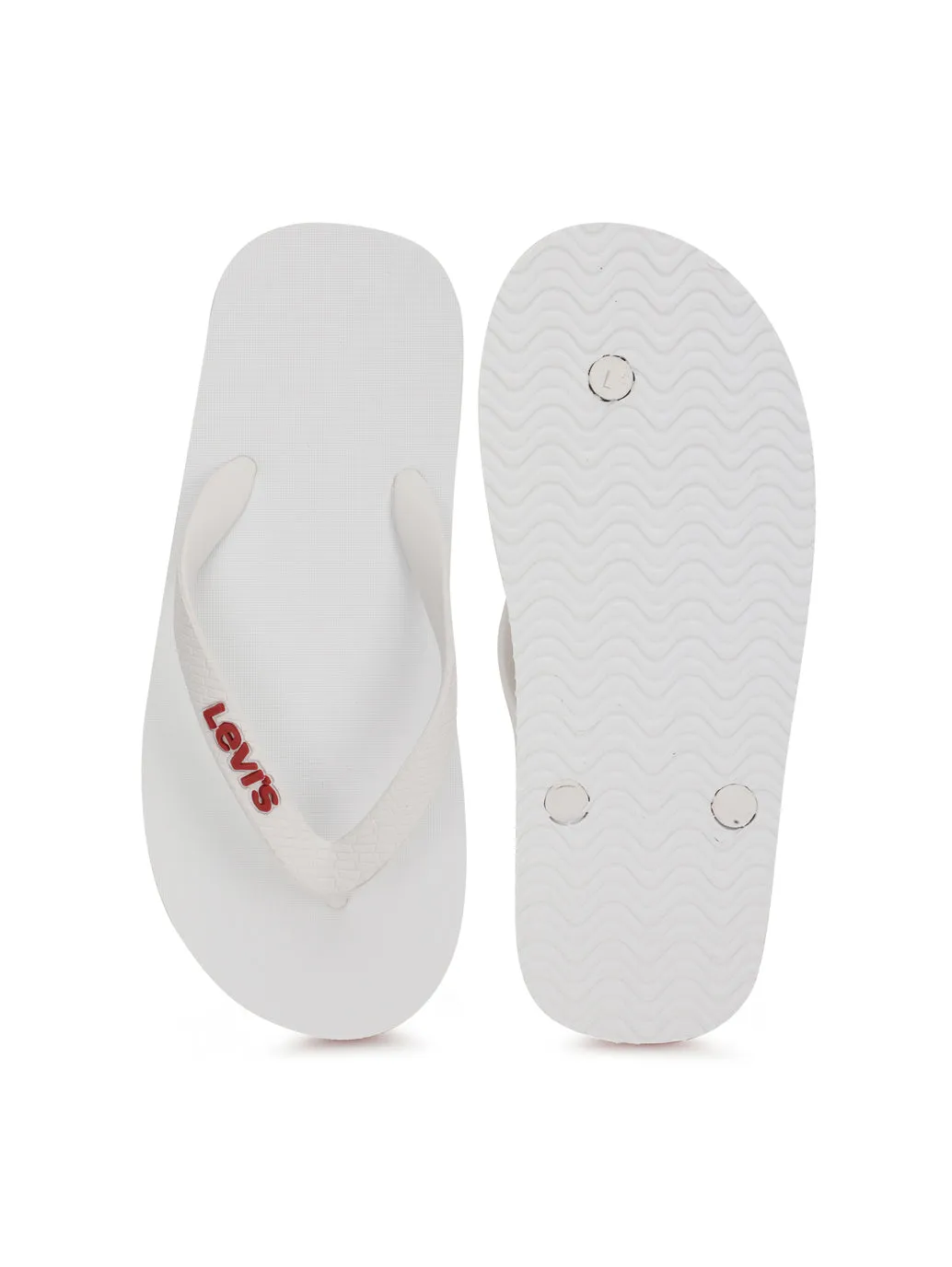 Men's White Flip-Flops