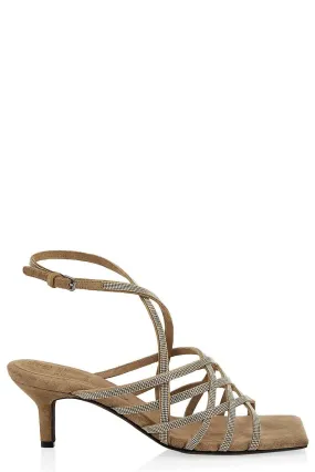 Monili Bead Strappy Sandals