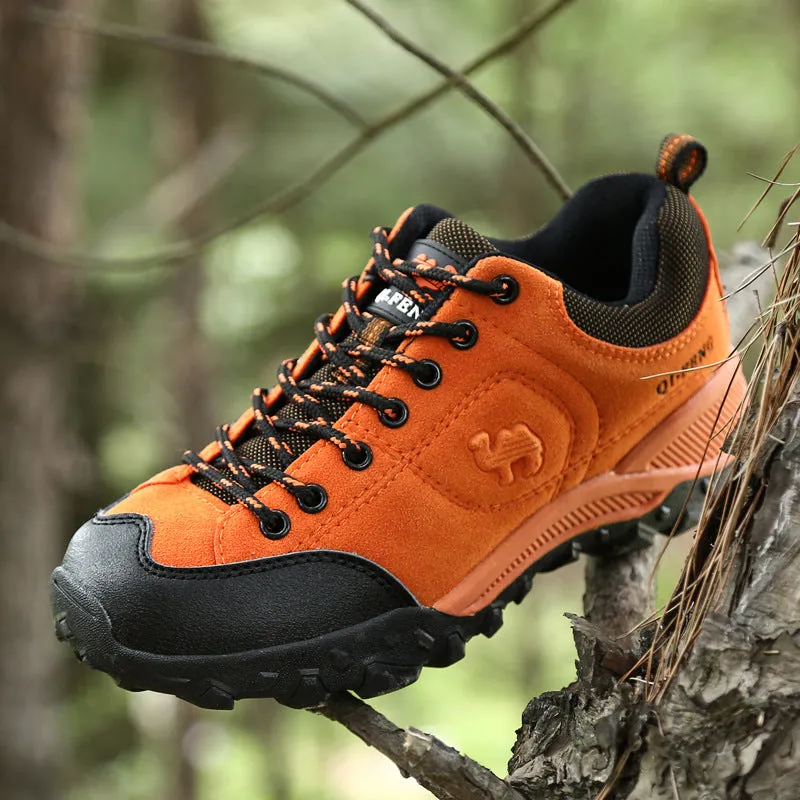 Outdoor Hiking Shoes Men Boots Spring Leather Shoes Climbing Trekking Waterproof  Men Sports Shoes Breathable Anti-skid