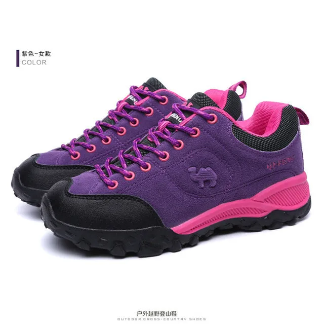 Outdoor Hiking Shoes Men Boots Spring Leather Shoes Climbing Trekking Waterproof  Men Sports Shoes Breathable Anti-skid