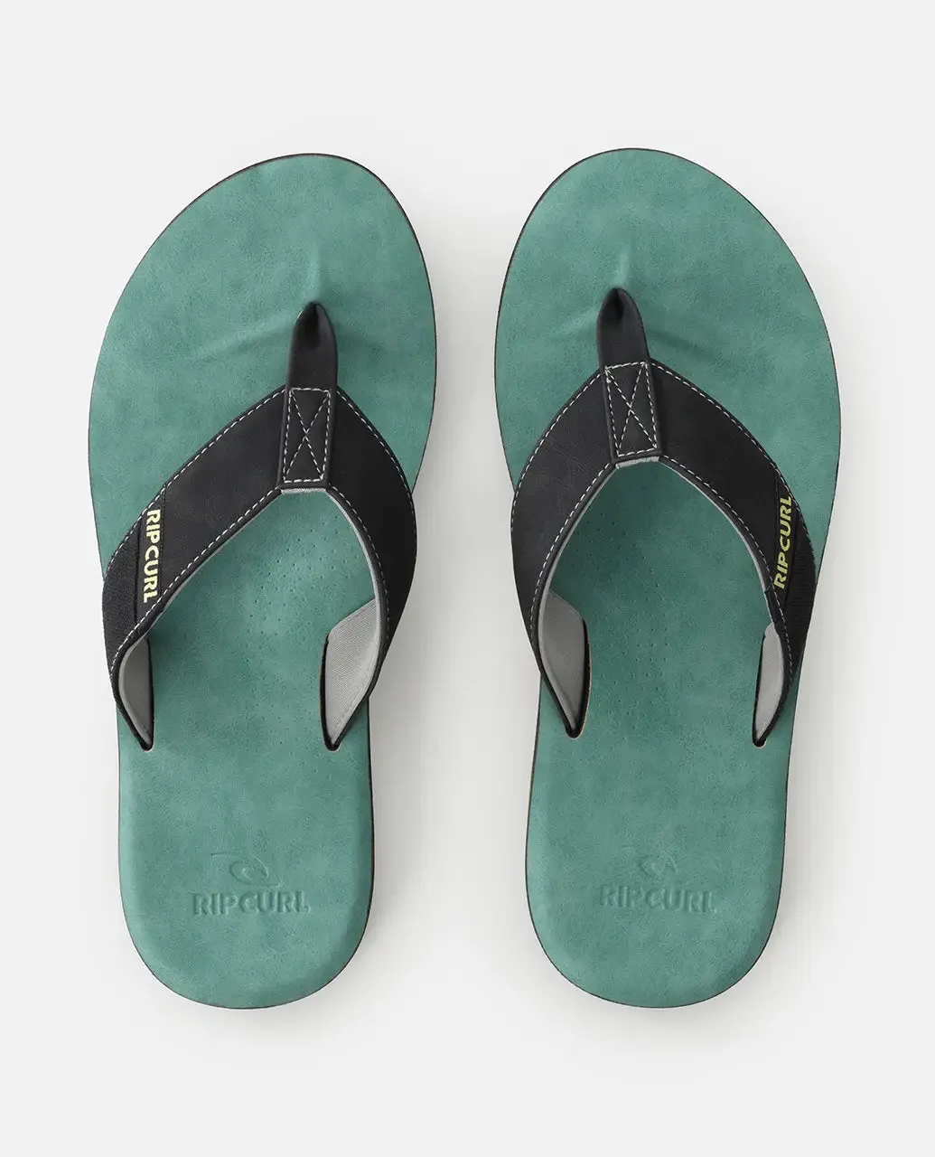 Oxford Bloom Open Toe Flip Flops in Blue Lagoon