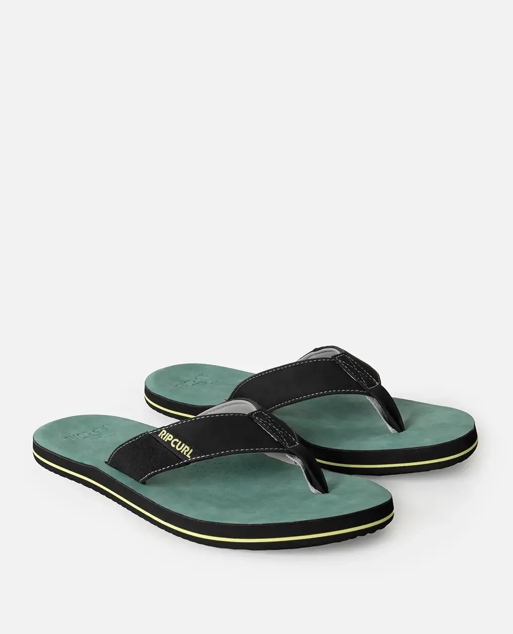 Oxford Bloom Open Toe Flip Flops in Blue Lagoon