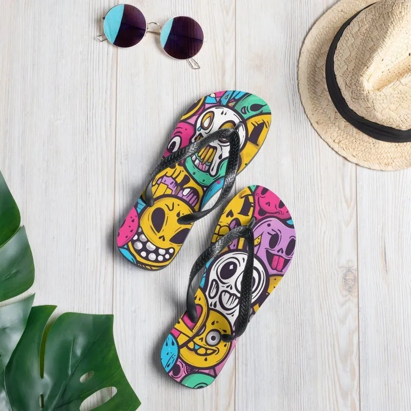 Psycho Flip Flops – Cool, Funny, and Unique Beach Sandals for Men and Women