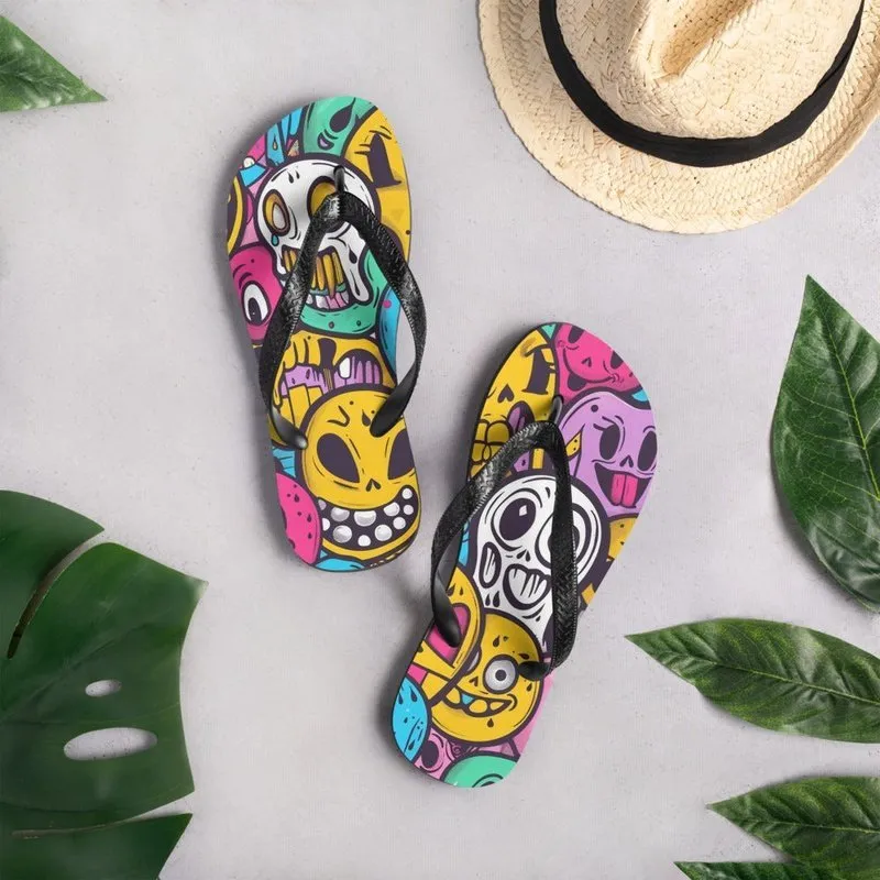 Psycho Flip Flops – Cool, Funny, and Unique Beach Sandals for Men and Women