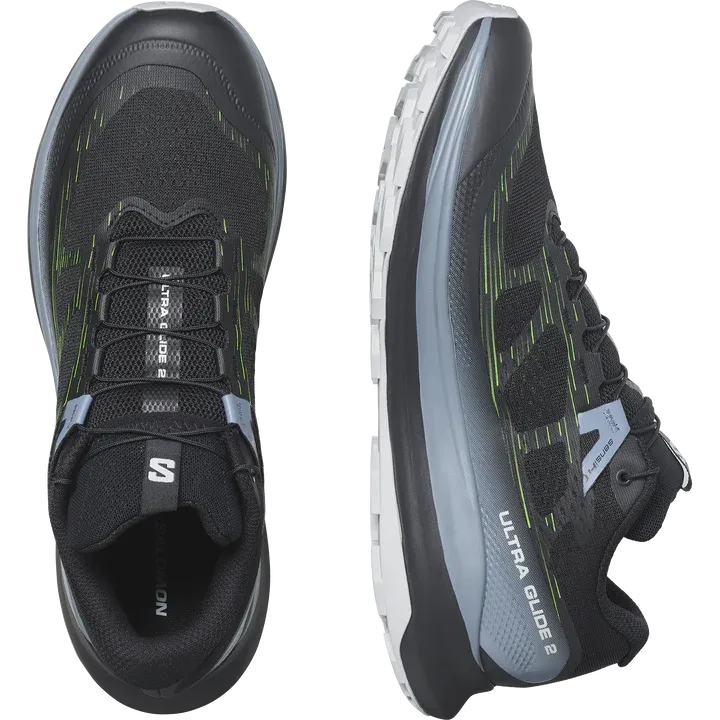 Salomon Ultra Glide 2 Shoes (Men's) Black Flint Stone Green Gecko