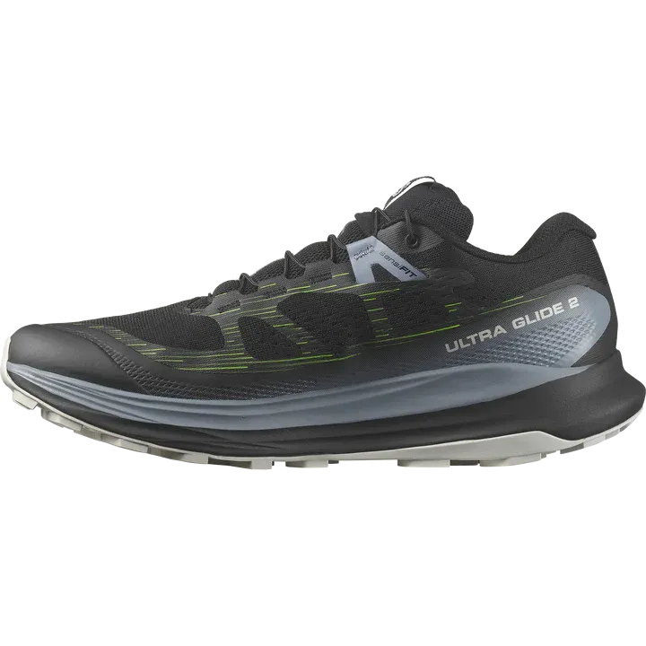 Salomon Ultra Glide 2 Shoes (Men's) Black Flint Stone Green Gecko