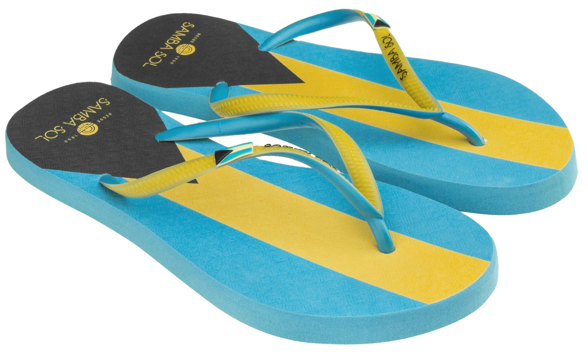 Samba Sol Women’s Countries Collection Flip Flops - Bahamas