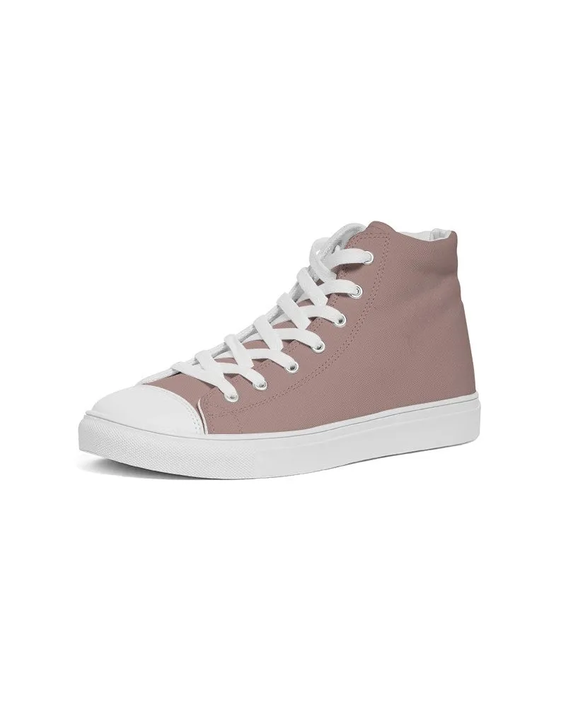 Shaded Pale Pastel Red Brown High-Top Canvas Sneakers | Women's | C0M30Y22K30