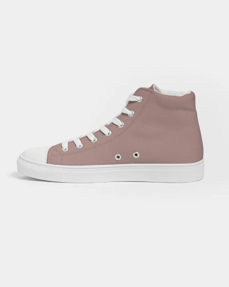 Shaded Pale Pastel Red Brown High-Top Canvas Sneakers | Women's | C0M30Y22K30