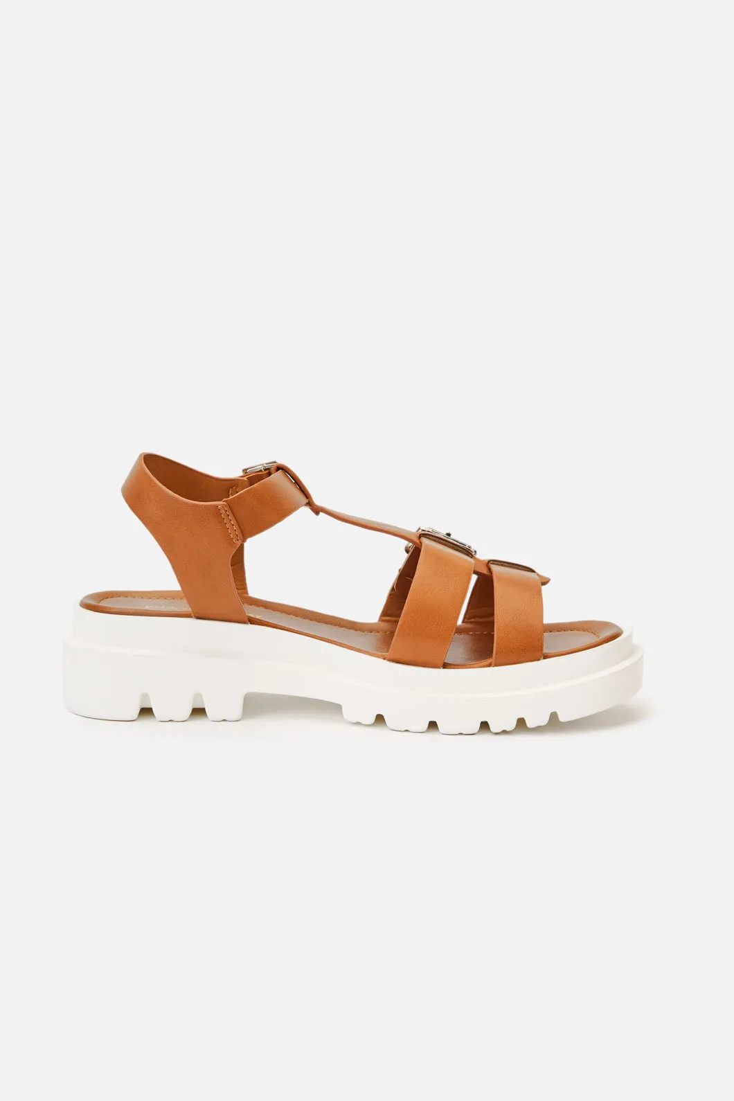 Tan Open Toe Sandals