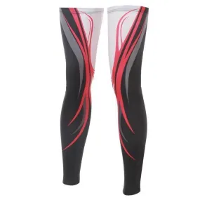 Unisex Red Swirl Quick Dry Cycling Leg-Warmers